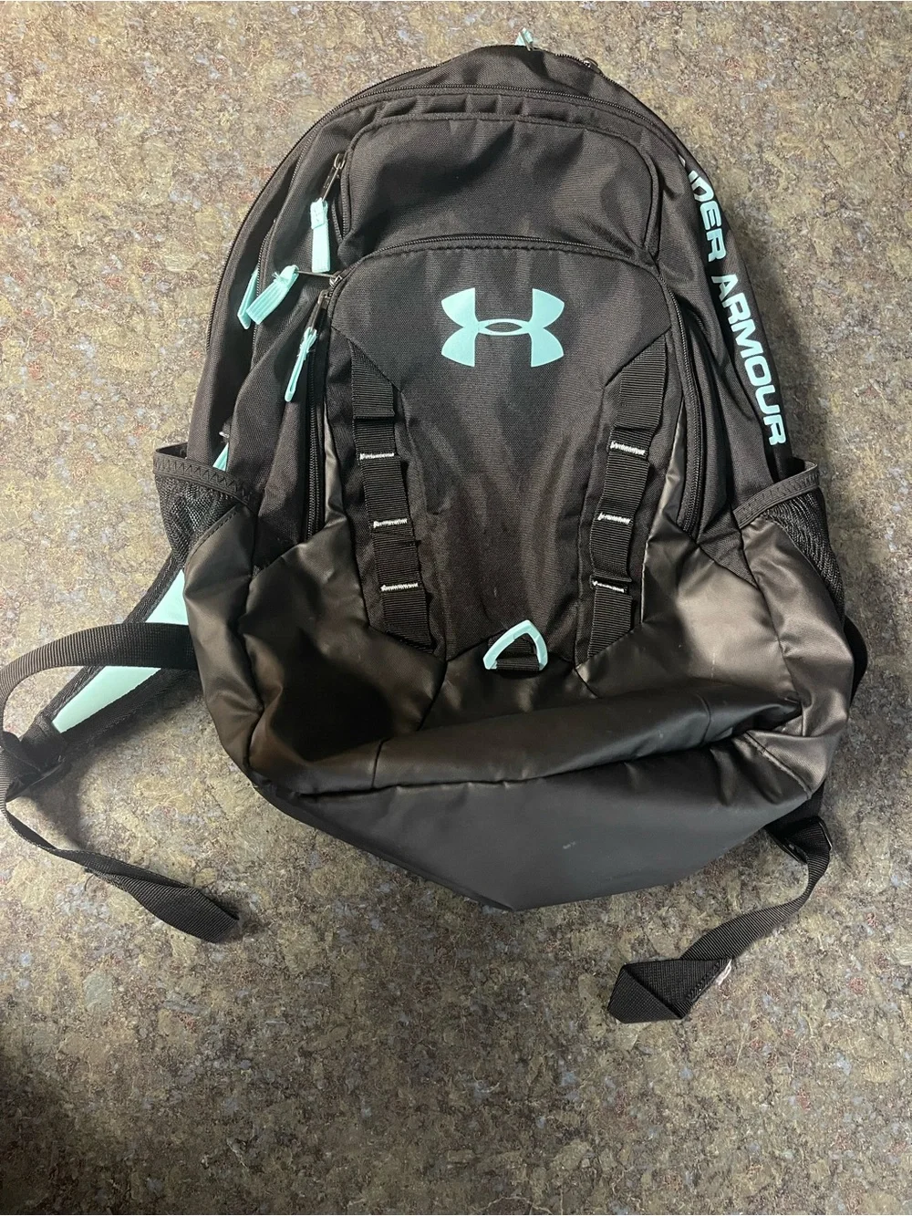 Under Armour Black and Teal Accent Backpack